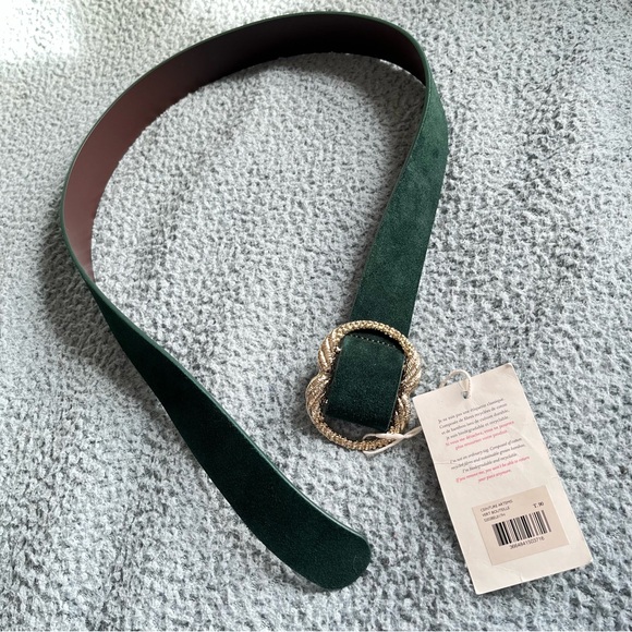 (RARE) NWT Sézane Artemis Belt in Bottle Green - Picture 6 of 9